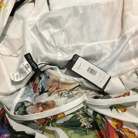 Dolce & Gabbana White Floral Dress - Picture 6 of 7